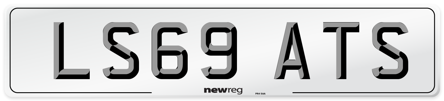 LS69 ATS Number Plate from New Reg